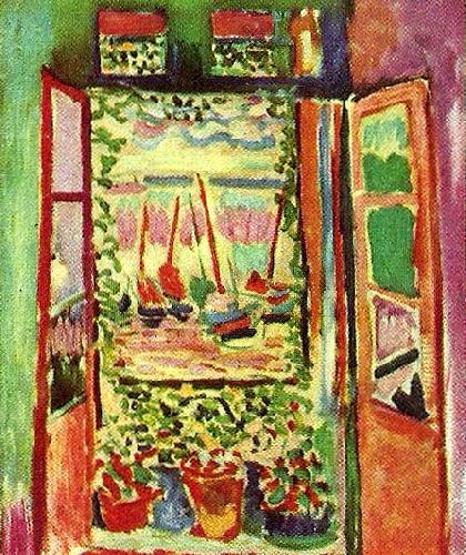 Henri Matisse oppet fonster, collioure oil painting image